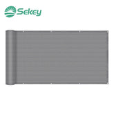 Sekey balcony privacy screen made of 220 g/m² HDPE, light grey